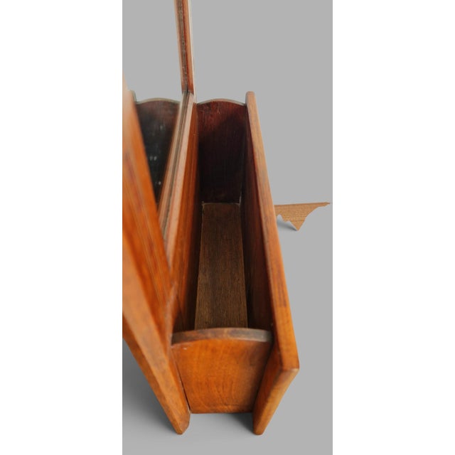 Antique Inlaid Wall Mirror with Case, 1890s For Sale - Image 9 of 18