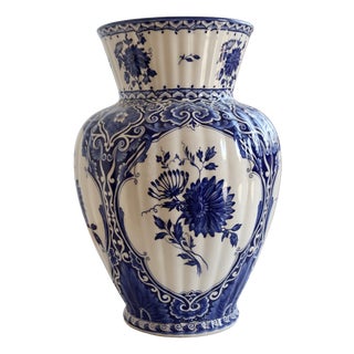 Large Vintage Earthenware Vase, 1980s For Sale