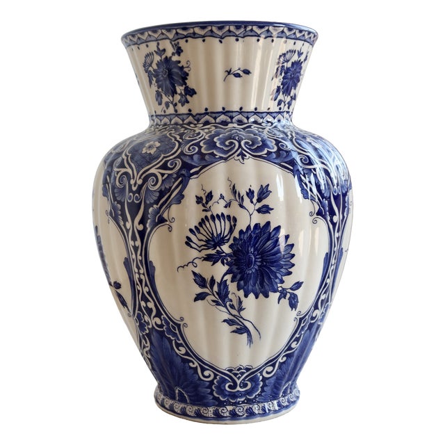 Large Vintage Earthenware Vase, 1980s For Sale