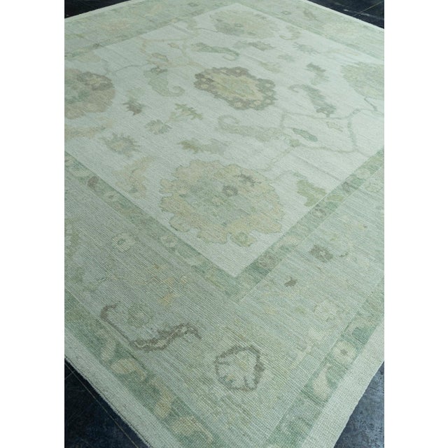 Turkish Oushak Rug 10' x 11'3" #19264 For Sale In Houston - Image 6 of 8