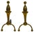 Aesthetic Movement Brass Andirons After Christopher Dresser For Sale - Image 11 of 11