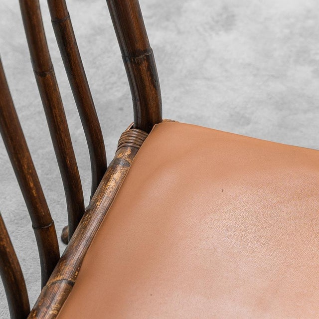 Wooden and Eco-Leather Armchairs from Alberto Smania, 1970s, Set of 2 For Sale - Image 9 of 12