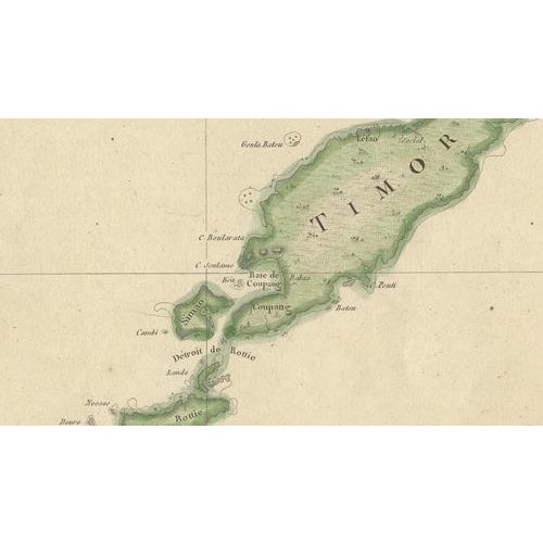 Late 18th Century Antique Map of Flores, Timor and the Sunda Islands, France, 1790s For Sale - Image 5 of 12