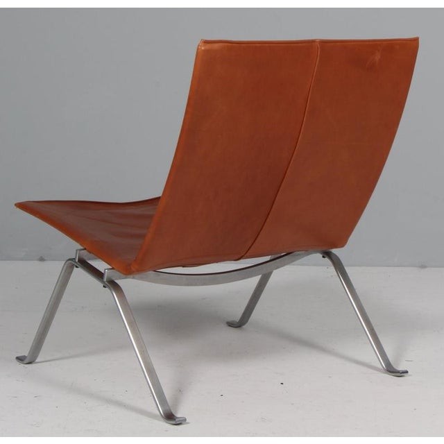 Metal PK22 Lounge Chair by Poul Kjærholm for Fritz Hansen, 1970s For Sale - Image 7 of 8