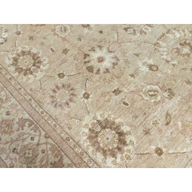 Vintage Hand Knotted Wool Pile Rug in Soft Color Palette. 9'6"x 14'6" For Sale - Image 13 of 18