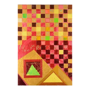 Vintage Original Painting “Colorful Squares #4” by Marc Foster Grant