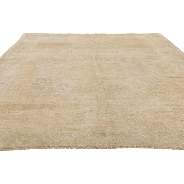 Contemporary Vintage Turkish Oushak Rug, 06'03 X 09'03 For Sale - Image 3 of 10