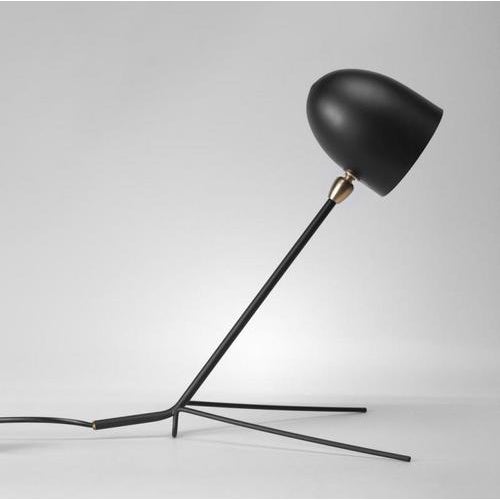Mid-Century Modern Black Cocotte Table Lamp in Aluminum, Brass and Steel by Serge Mouille For Sale - Image 3 of 10