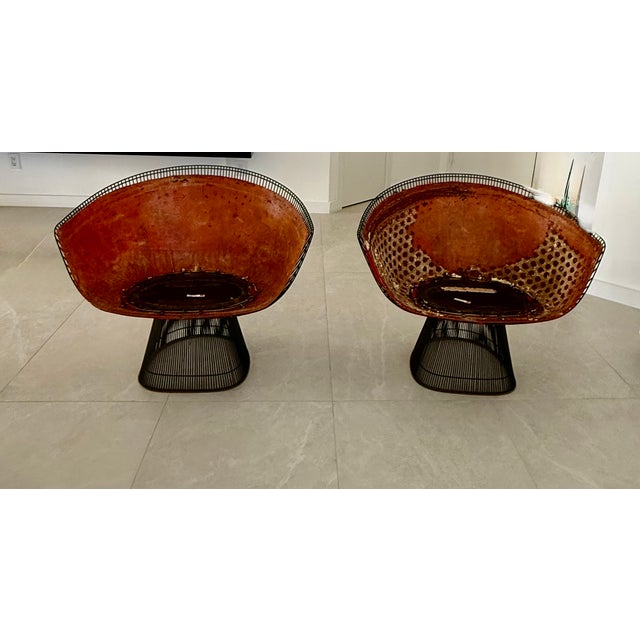 Coffee 1970s Warren Platner for Knoll - 2 Un-Upholstered Lounge Chairs Plus Matching Coffee Table For Sale - Image 8 of 14