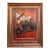Framed Oil on Canvas Still Life Painting With a Bronze Vase Fruits and Flowers For Sale