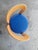 One chair designed by Bruno Rey and made by Stendig. One side chair with an upholstered seat in royal blue leather. 1...
