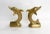 Metal Golden Brass Dolphins, 1980s, Set of 2 For Sale - Image 7 of 9