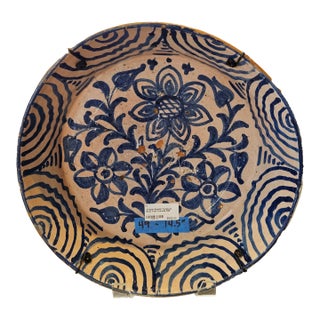 Mid 19th Century Spanish Ceramic Fajalauza Bowl From Granada For Sale