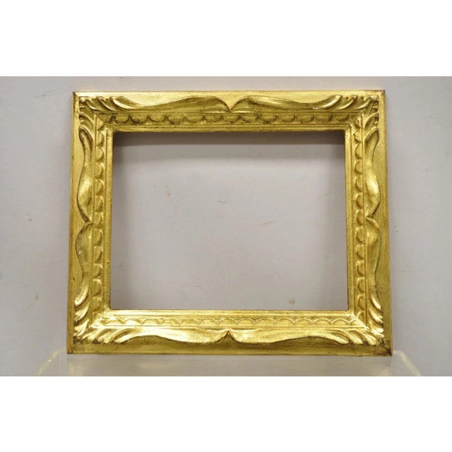 Vintage Italian Hollywood Regency Gold Gilt Wood 14 x 12 Art Painting Picture Frame (New old stock, Multiple quantity...