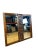 For sale is this very nice large vintage Brutalist abstract dresser mirror made out of oak.