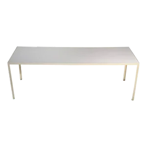 Vintage George Nelson Herman Miller Steel Frame White Coffee Table