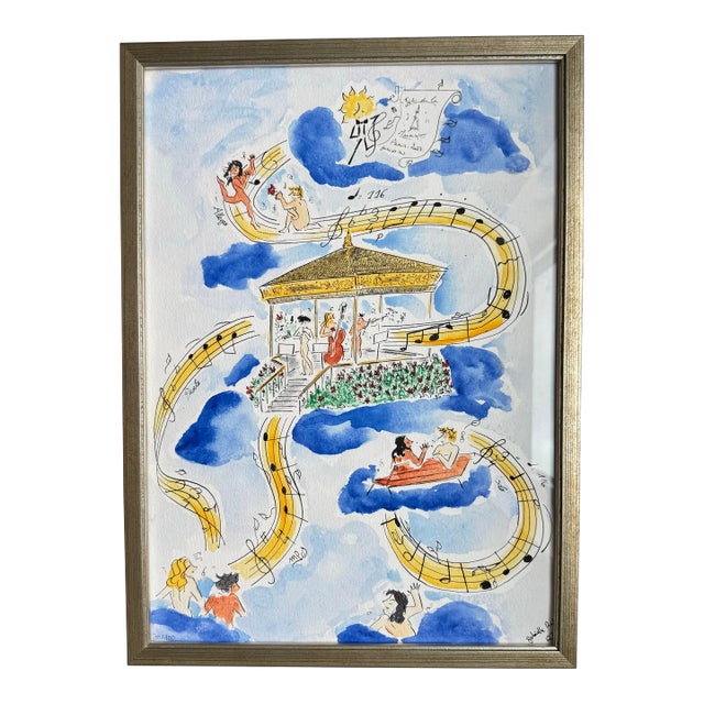 2023 French Gabrielle Rul Signed Closed Edition Fine Art Print, Framed For Sale