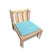 Mid-Century Modern Ash Lounge with Blue Cushion from Ercol For Sale - Image 3 of 7