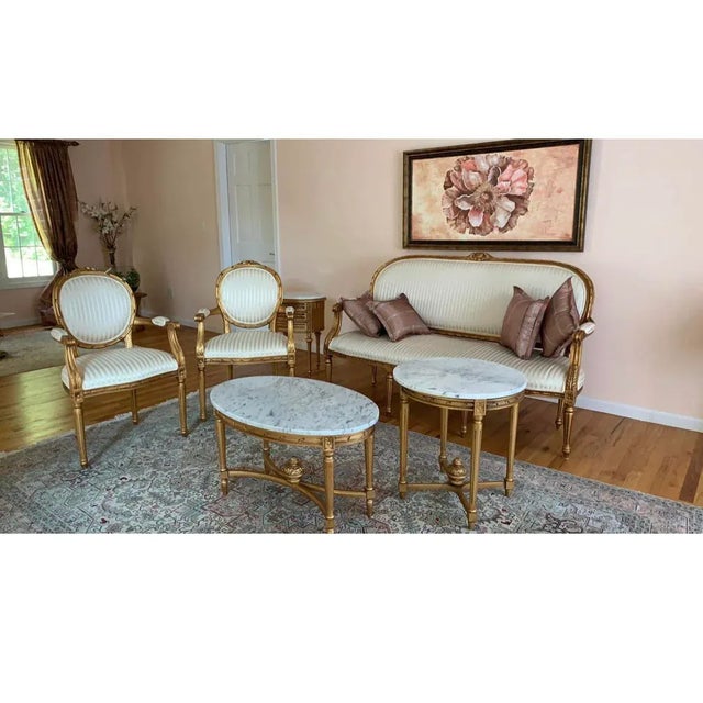 Vintage "Andre Originals" Louis XVI Side Chairs- a Pair For Sale - Image 12 of 13