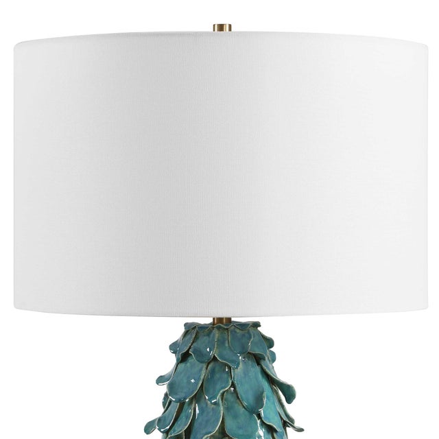 2020s Mina Teal Blue Table Lamp For Sale - Image 5 of 7