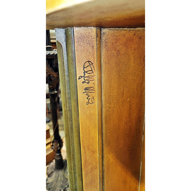 Amber 1970s Midcentury Tuscan Domed Console Table by Phyllis Morris For Sale - Image 8 of 9