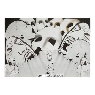 Elisa Casbas, Vivre Sans Masques, 2018, Paper For Sale