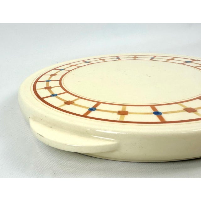 Art Deco Ceramic Cake Plate from VVB Elsterwerda, 1940s For Sale - Image 3 of 8