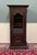 Antique French Breton Bookcase Armoire Linen Cab Wavy Glass Carved Chestnut 19th For Sale - Image 15 of 18