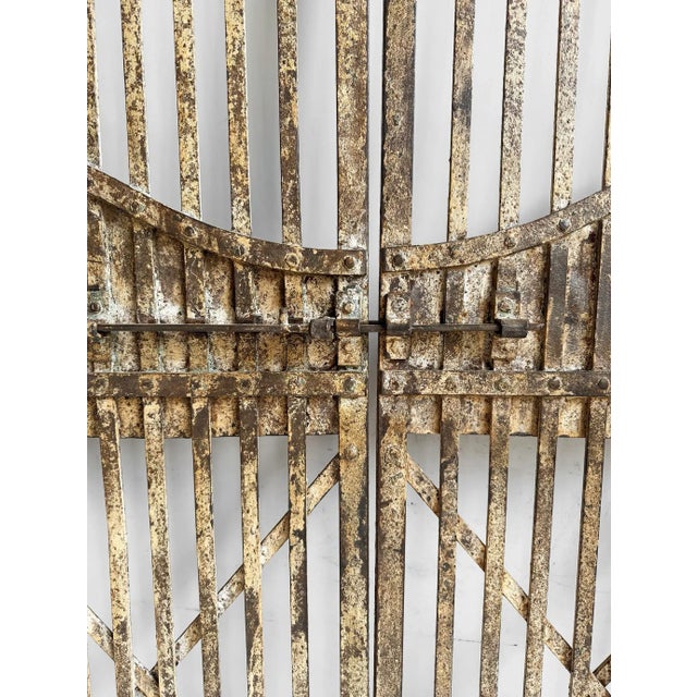 Vintage Iron Garden Gate For Sale - Image 4 of 8