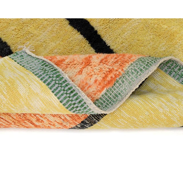 Contemporary Hand-Knotted Wool Rug by Azele Studio For Sale - Image 3 of 13