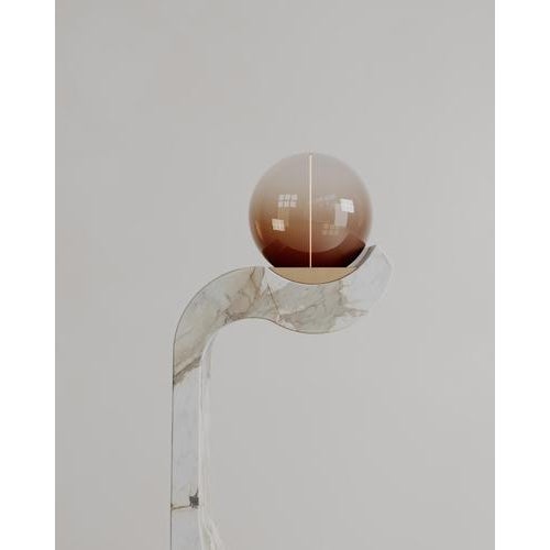 Yellow Calacatta Macchia Vecchia Lucerna Lamp by Esther Knopfler For Sale - Image 8 of 17