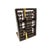 Mid-Century Wood Abacus Bookend With Brass Base For Sale