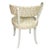 Modern Set of Four White Painted Klismos Chairs With Yellow Les Touches Fabric For Sale - Image 3 of 3