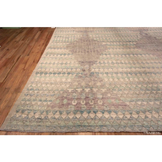 Nazmiyal Collection Large Size Geometric Modern Area Rug For Sale - Image 4 of 10