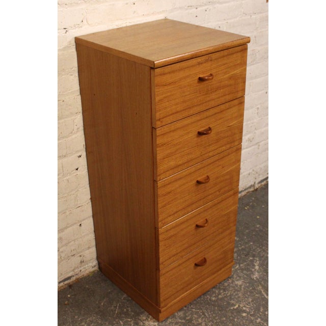 Vintage Danish Made Mid-Century Teak Lingerie Chest For Sale In New York - Image 6 of 14