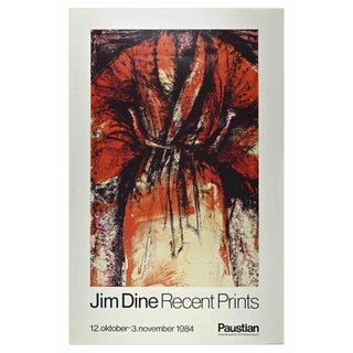 Jim Dine, Recent Prints, Vintage Poster, 1984 For Sale