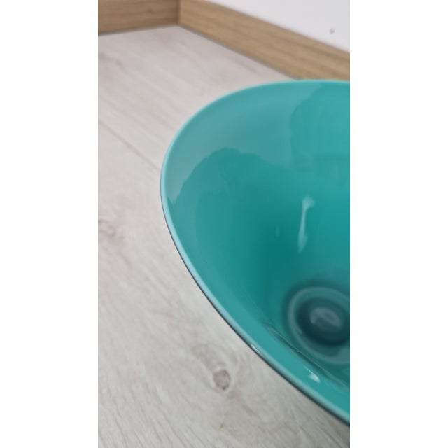 1990s Bowl in Green Model Annitrenta Murano Glass from Venini, 1990s For Sale - Image 5 of 15