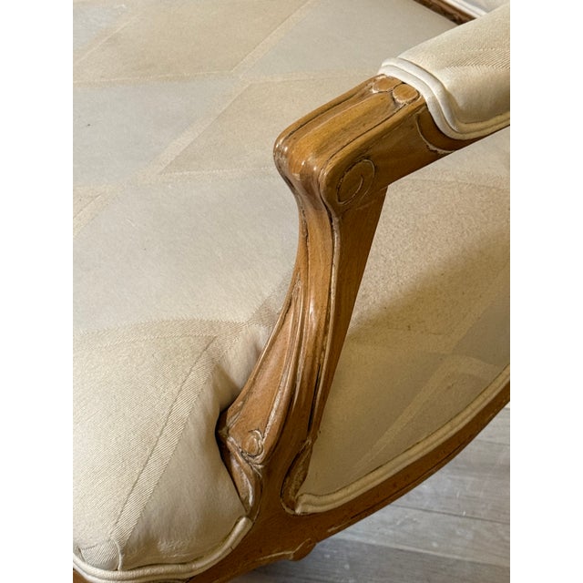 French Chamberry Rare Designer Century Furniture French Styley Armchairs (Pair) – Vintage For Sale - Image 3 of 12