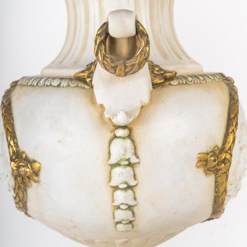 Napoleon III Covered Vases in Biscuit, Set of 2 For Sale - Image 8 of 9