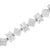 Haus of Brilliance 14K White Gold 9.0 Cttw Princess and Baguette Diamond Geometrical Style Link Bracelet (G-H Color, VS1-VS2 Clarity) - 7" Inches For Sale - Image 4 of 6