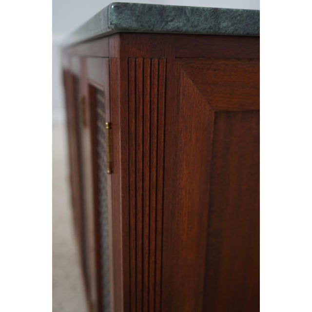 McLain Weisland Regency Custom Mahogany Marble Top Credenza For Sale - Image 14 of 16