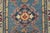 Kazak Runner 2’8” X 9’8” Blue Wool Tribal Hand-Knotted Oriental Rug For Sale - Image 9 of 12