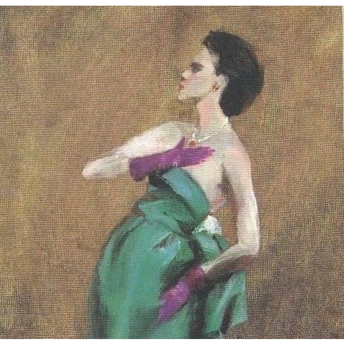 1981 Rare French Givenchy Couture Fashion, Bulgari Jewelry Print, Matted For Sale - Image 4 of 5