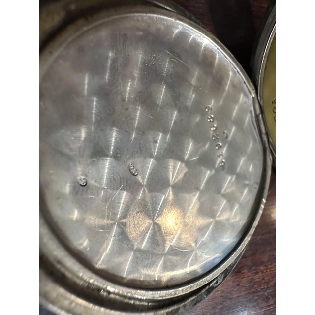 Omega Pocket Watch in Silver For Sale - Image 11 of 12