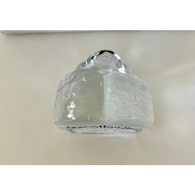 Transparent Vintage Saab Promotional Crystal Troll Made in Trollhättan Sweden Paperweight For Sale - Image 8 of 8