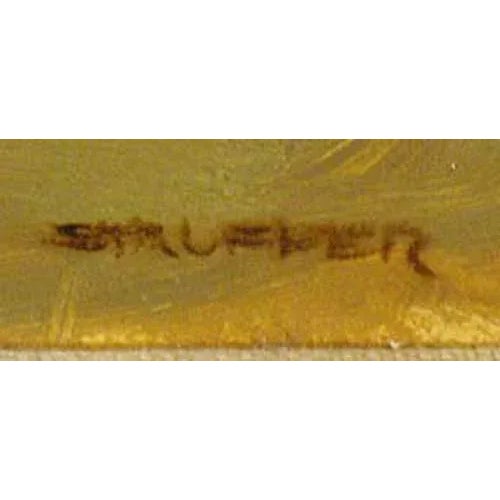 Impressionist 1970s "Le Pont D'Aygues" French Landscape Oil Painting by Jean-Pierre Stauffer, Framed For Sale - Image 3 of 4