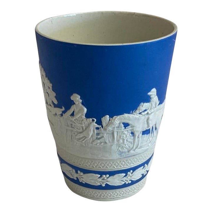 Late 19th Century Copeland Spode Jasperware Hunting Scene Cup Chairish