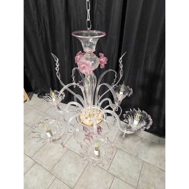 Vintage Murano Chandelier, 1980s For Sale - Image 16 of 17