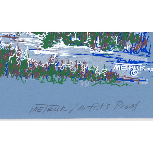 Traditional 1992 John Metruck Mansfield From Madonna Serigraph For Sale - Image 3 of 5