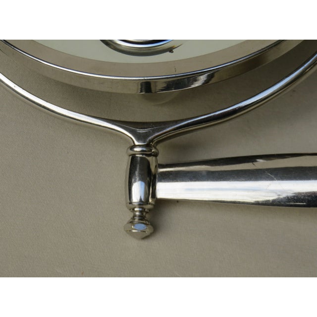 Art Deco French Nickel-Plated Illuminated Wall Mirror from Brot, 1920s For Sale - Image 17 of 18